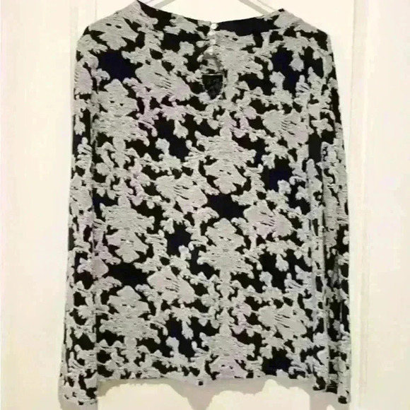 LOFT JACQUARD KNIT TOP SIZE MEDIUM - Picture 6 of 9